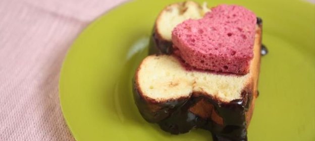 Кекс с сердечком внутри
