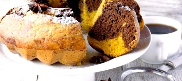 Тыквенно-шоколадный кекс