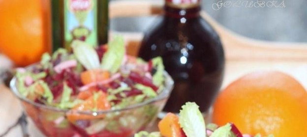 Свекла с апельсинами и сельдереем