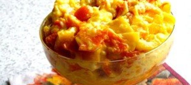 Десерт из овощей и фруктов