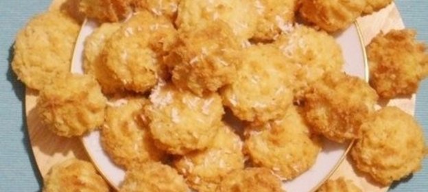 Кокосовое печенье с ананасом