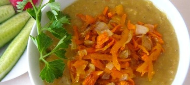 Каша из красной чечевицы