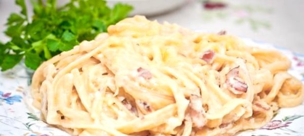 Паста Карбонара со свининой