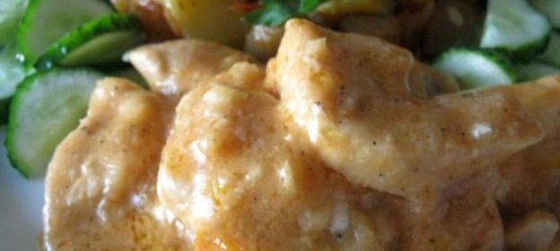 «Бефстроганов» из куриной грудки