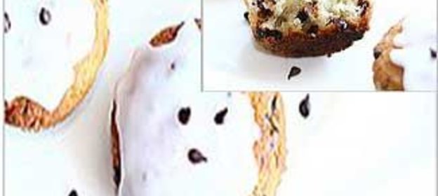 Творожно-банановые кексы с шоколадными чипсами