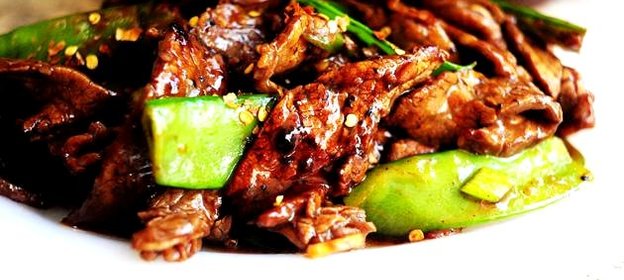 Говядина с горошком