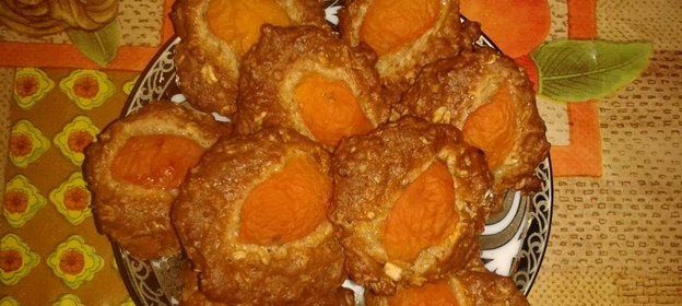Овсяное печенье с абрикосами