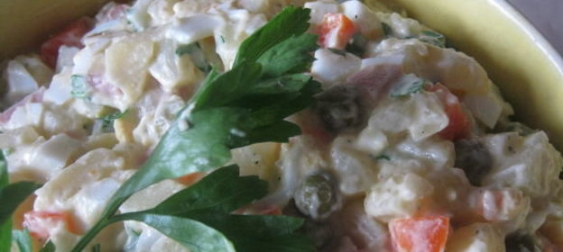 Салат из вареных овощей