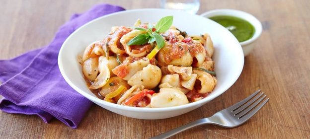 Паста с овощами