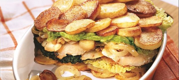 Запеканка рыбная по-гамбургски