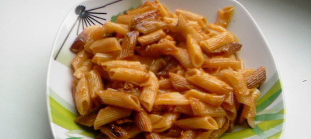 Жареные острые макароны