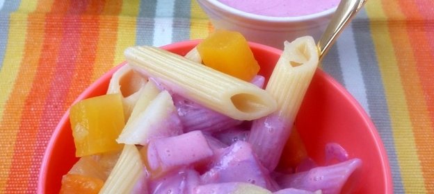 Фруктово-макаронный салат
