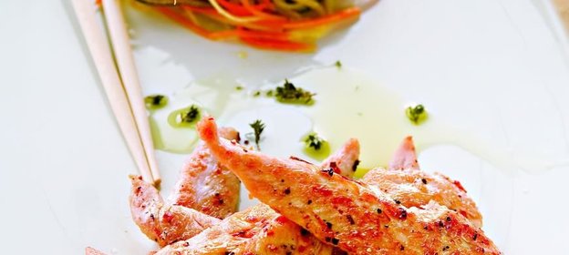 Куриное филе-миньон со спагетти из овощей от Натальи Скворцовой