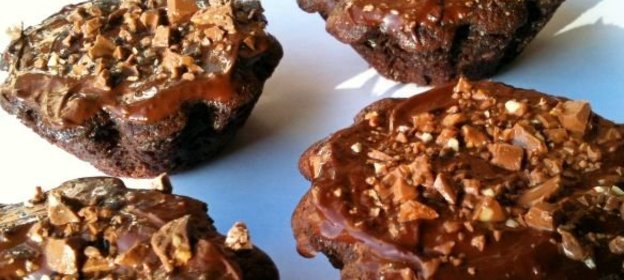 Шоколадно творожные кексы