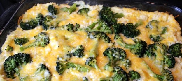 Куриная грудка с брокколи в духовке