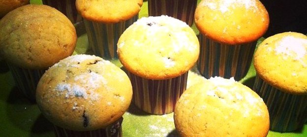 Маффины с черникой и шоколадом