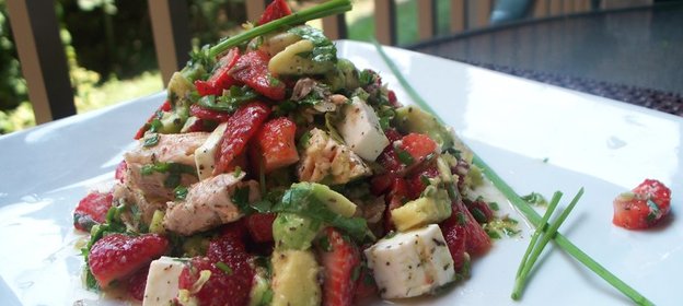 Салат из крабовых палочек Курица Гриль