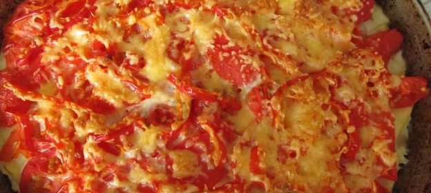 Запеканка овощная с фаршем, сыром