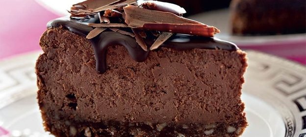 Шоколадно-творожный чизкейк