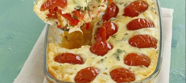 Запеканка с курицей и овощами