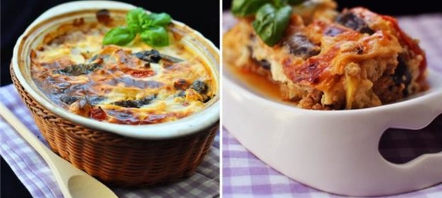 Вертикальная баклажанная запеканка (по типу мусаки)