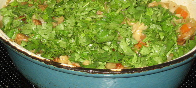 Лапша казахская с капустой