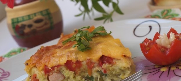 Кабачковый хлебец с балыком