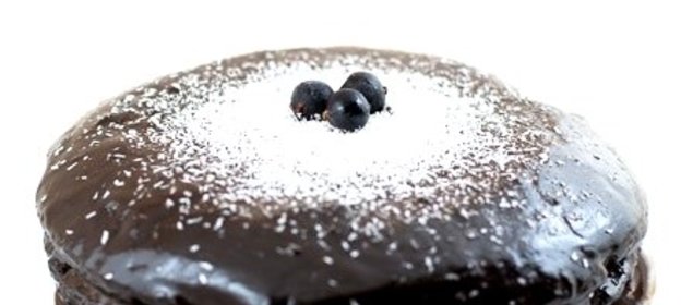 Постный кекс с вареньем