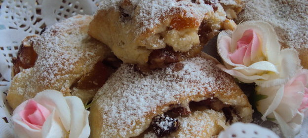 Творожное печенье Готто с курагой и орехами