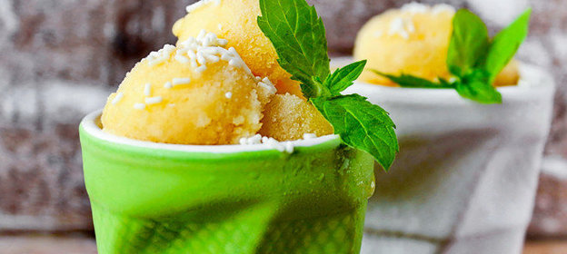 Манговое сорбе с Irish cream