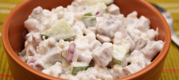 Салат с перловкой