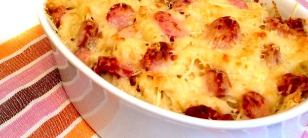 Запеченные макароны в сливочном соусе