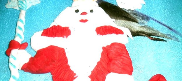 Дед мороз из мастики