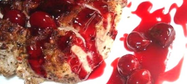 Вишневый соус с петрушкой к мясу