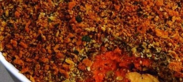 Запеканка из батата и яблок