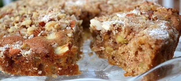Яблочный кекс с корицей