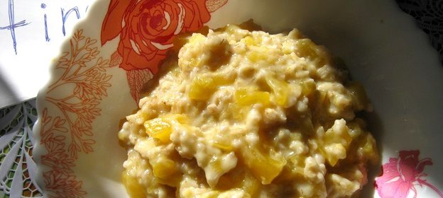 Геркулесовая каша с тыквой