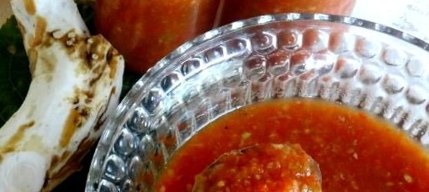 Соус-приправа Хреновина (он же - Хренадёр, он же - Горлодёр) с варением в мультиварке