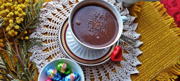 Ленивый горячий шоколад в СВЧ