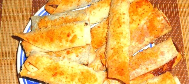 Печенье из лаваша с маком и яблоком