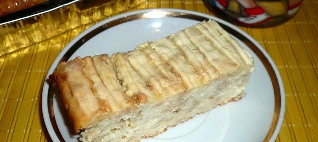 Запеканка творожная с овсяными хлопьями