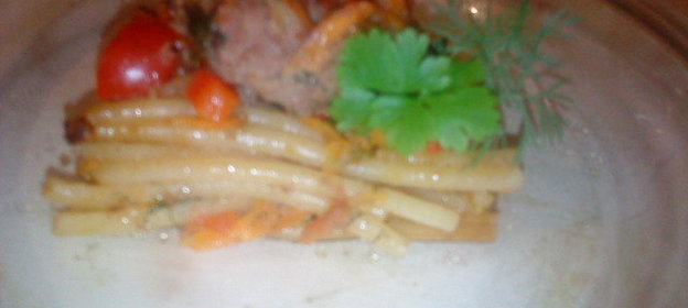 Запеканка с фрикадельками