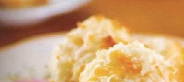 Кокосовое печенье с курагой