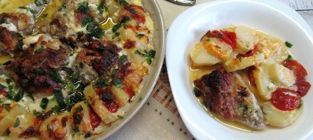 Куриная запеканка-полосатый рейс