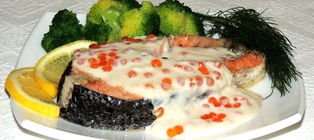 Рыба, тушеная в сливках