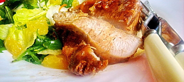 Стейки из грудки индейки с апельсиновым соусом