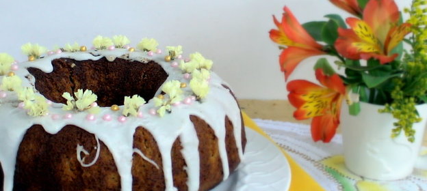 Лимонный кекс со шпинатом