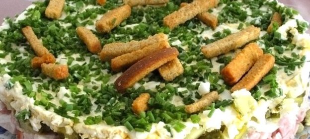 Салат Дрова на траве