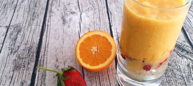 Быстрый десерт с манго