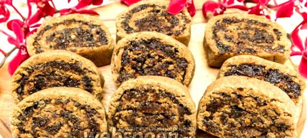 Ржаное печенье с сухофруктами